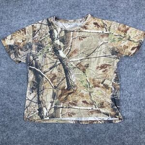 IPG T-Shirt Mens XL Camo Short Sleeve Pocket Hunting Outdoor Cotton